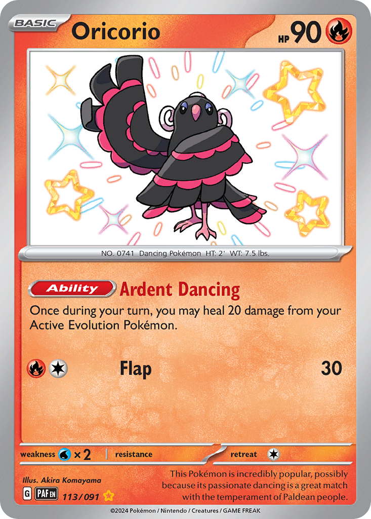Paldean Fates Oricorio #113/91